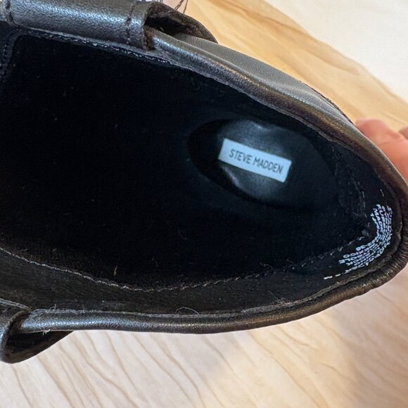 NEW Steve Madden Womens Tall Western Windie White/Black Boots Size 7.5 - Picture 9 of 13